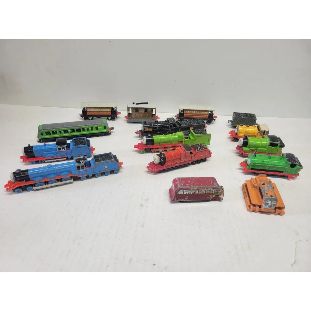 Vtg Thomas & Friends Ertl Diecast Metal Toy Train Lot Gordon‎ Percy 15pc 88-92